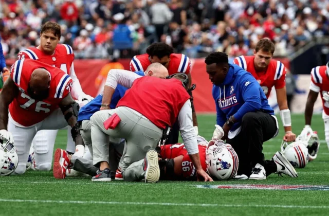 Patriots LT Will Campbell Expected to Miss Time With Right MCL Sprain