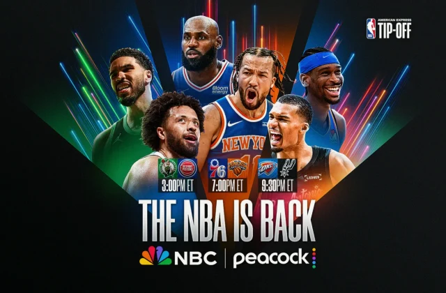 2026-27 NBA Season Tips Off With Tripleheader on NBC and Peacock