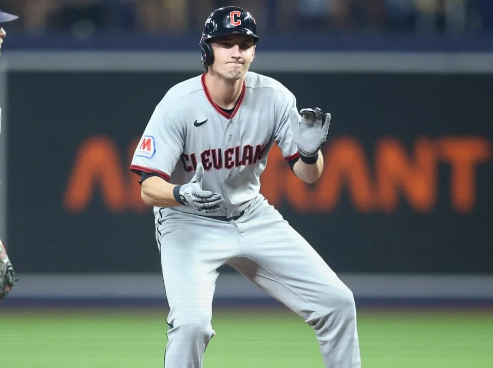Chase DeLauter Powers Guardians Past Rays in ALCS Game 1