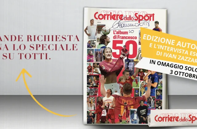 Francesco Totti Collector’s Album Returns with Corriere dello Sport-Stadio