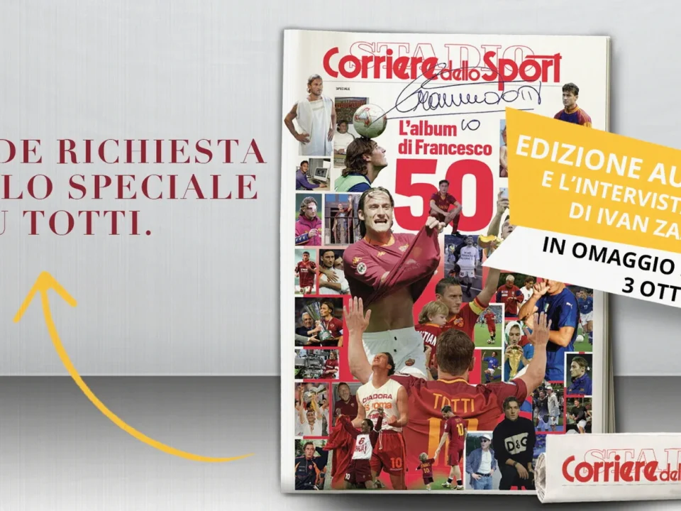 Francesco Totti Collector’s Album Returns with Corriere dello Sport-Stadio