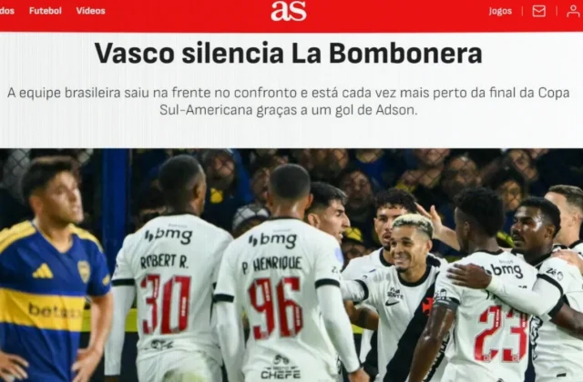 Vasco Beat Boca Juniors 1-0 at La Bombonera Despite Red Card