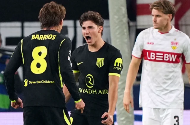 Julián Álvarez Nets First Atlético Goal in Champions League Draw