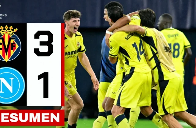 Villarreal Fight Back to Beat Napoli 3-1 in Champions League